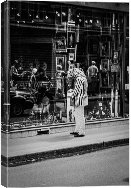 The Striped Jacket Canvas Print by Gerry Walden LRPS