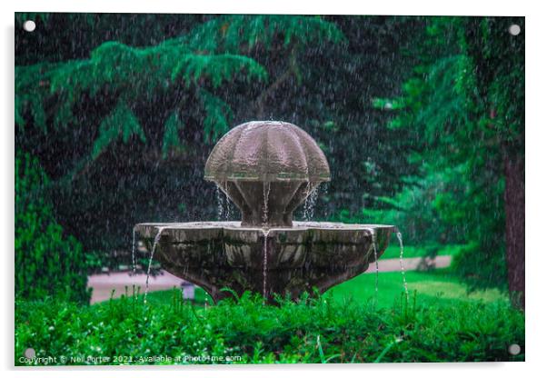 Downpour Acrylic by Neil Porter