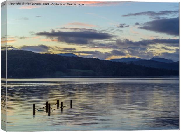 Lake Windermere from Miller Ground Lake District Canvas Print by Nick Jenkins