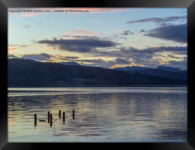 Lake Windermere from Miller Ground Lake District Framed Print by Nick Jenkins