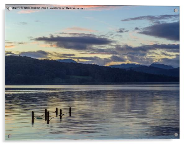 Lake Windermere from Miller Ground Lake District Acrylic by Nick Jenkins