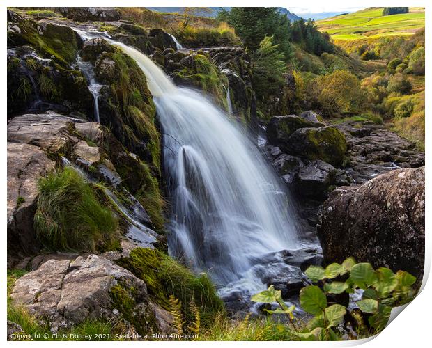 Loup of Fintry in Scotland, UK Print by Chris Dorney