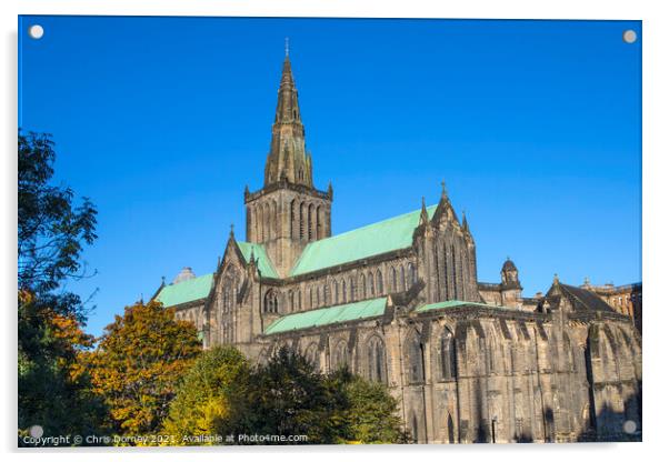 Glasgow Cathedral, or St. Mungos Cathedral in Glasgow, Scotland Acrylic by Chris Dorney