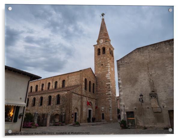 Sant’Eufemia Basilica Church in Grado Acrylic by Dietmar Rauscher