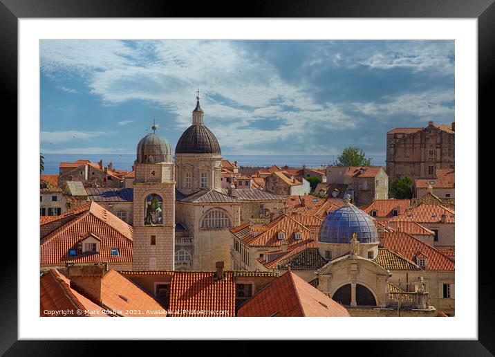 Dubrovnik Roofscape Framed Mounted Print by Mark Rosher