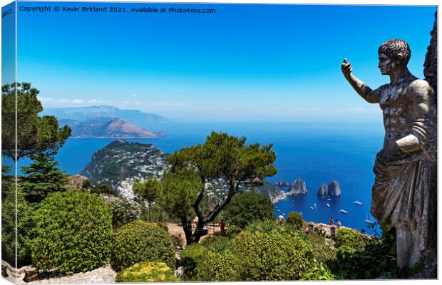 The view from capri Canvas Print by Kevin Britland