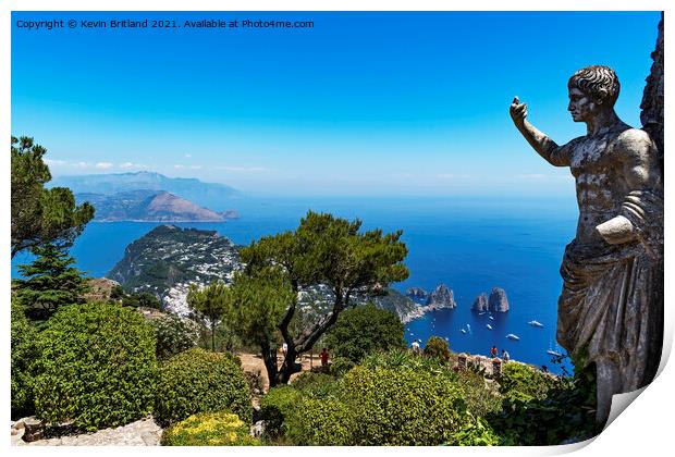 The view from capri Print by Kevin Britland
