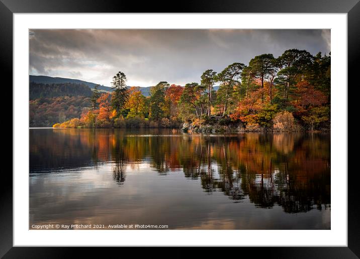 Friars Crag in Autumn Framed Mounted Print by Ray Pritchard