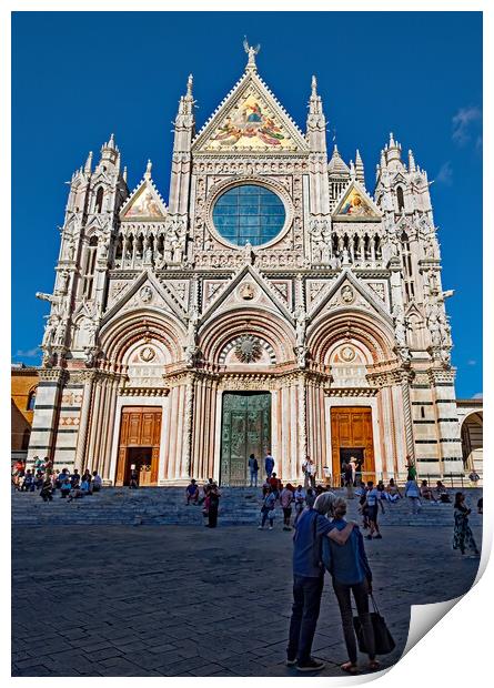 Admiring Il Duomo, Siena Print by Joyce Storey