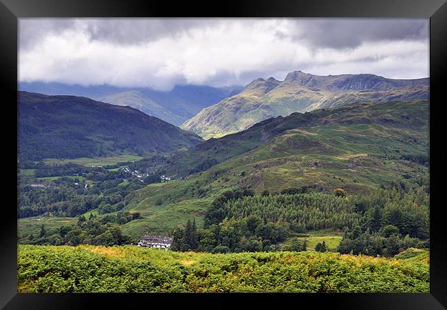 Langdale Views Framed Print by Jason Connolly