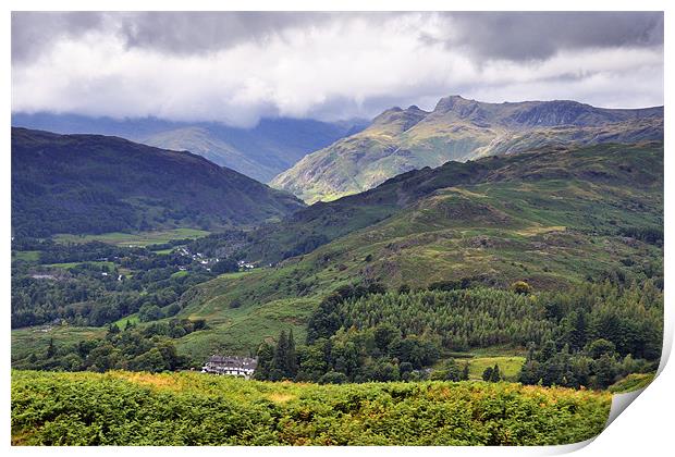 Langdale Views Print by Jason Connolly