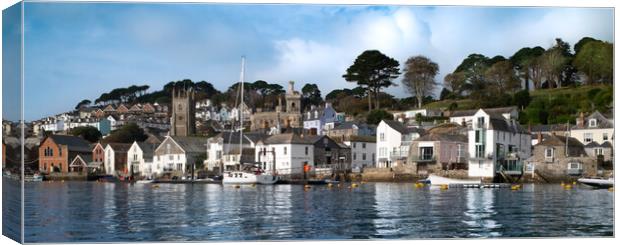 Fowey Harbour offices  Canvas Print by Steve Taylor