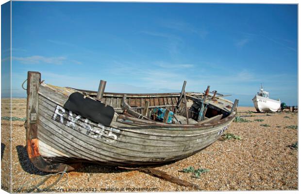 Relics in Dungeness  Canvas Print by Alexandra Lavizzari