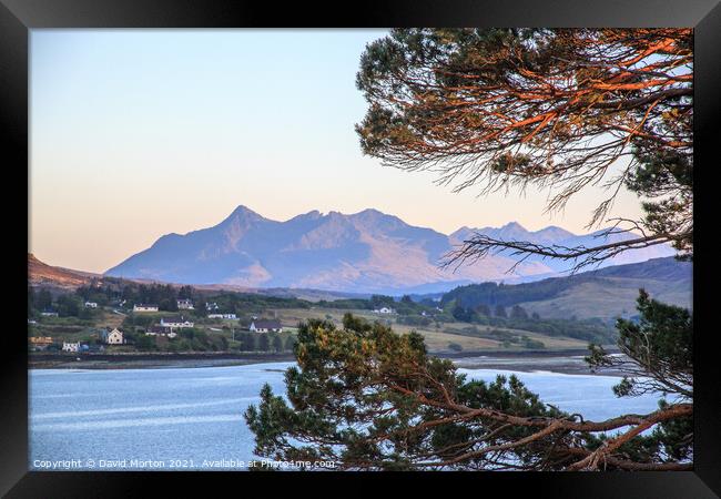 The Cuillins from Portree Framed Print by David Morton
