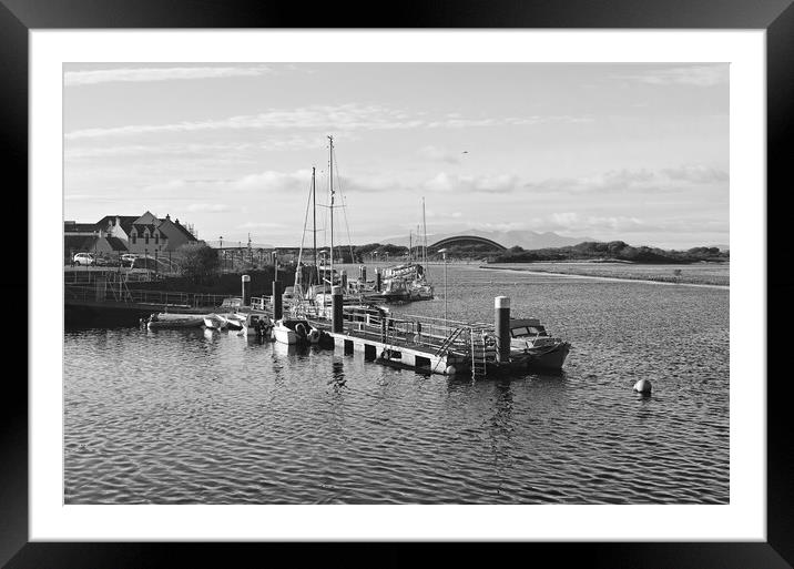 Irvine harbour boat scene Framed Mounted Print by Allan Durward Photography