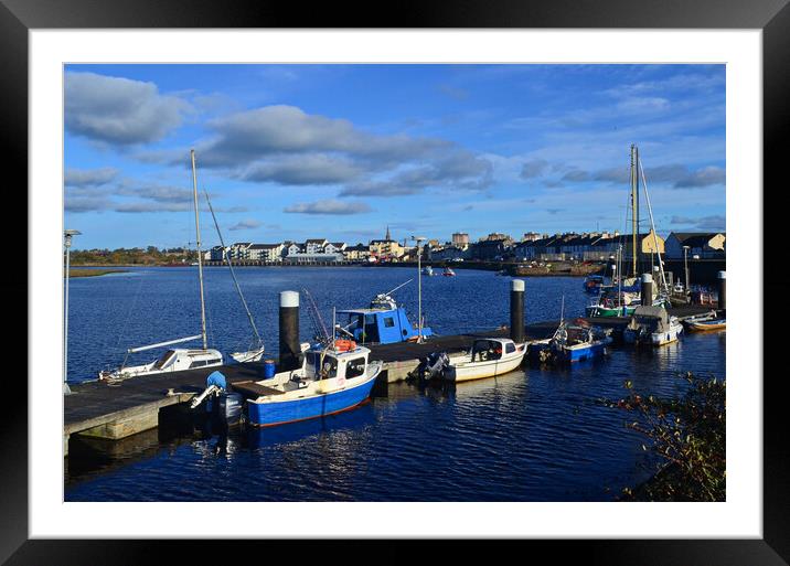Irvine and Irvine harbour Framed Mounted Print by Allan Durward Photography