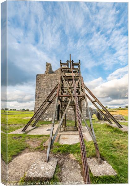 Magpie Mine near Sheldon in the Peak District, Derbyshire, England Canvas Print by Dave Collins