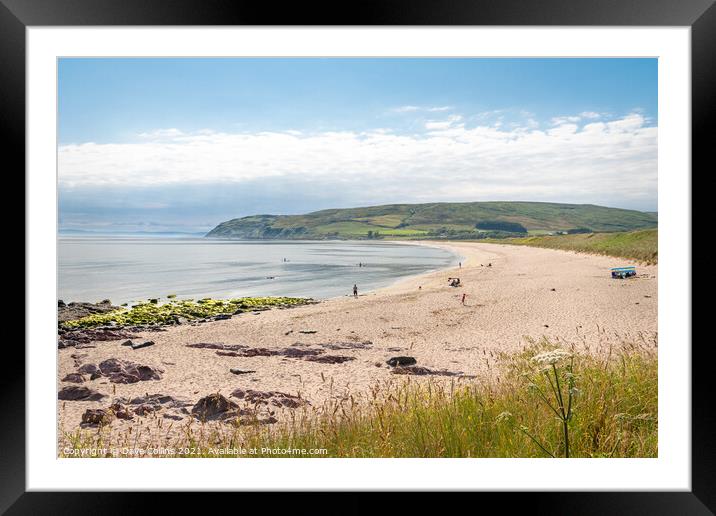 Carskey Bay and beach at Keil Point on the Mull of Kintyre in Argyll and Bute, Scotland Framed Mounted Print by Dave Collins