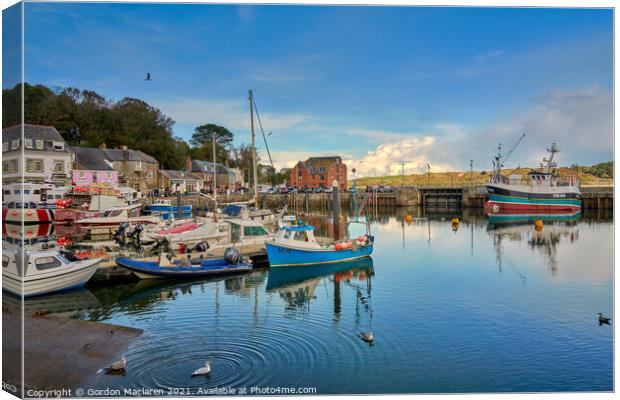 Padstow Harbour, Cornwall Canvas Print by Gordon Maclaren