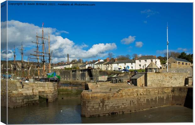 Historic Charlestown Cornwall Canvas Print by Kevin Britland