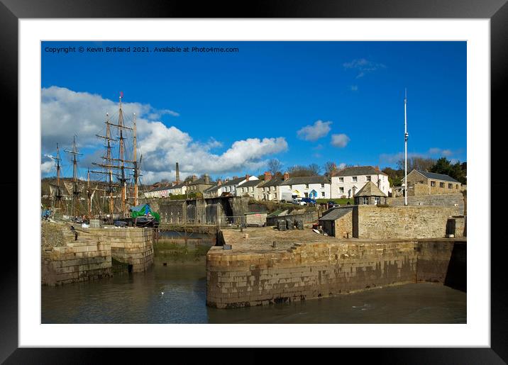 Historic Charlestown Cornwall Framed Mounted Print by Kevin Britland