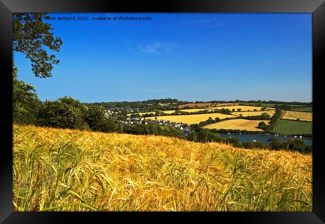 Cornish landscape Framed Print by Kevin Britland