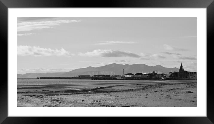 Ardrossan and Arran Framed Mounted Print by Allan Durward Photography