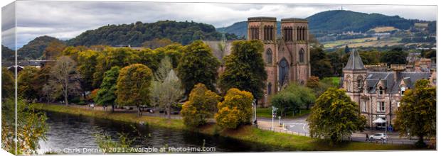Inverness Cathedral in Scotland, UK Canvas Print by Chris Dorney