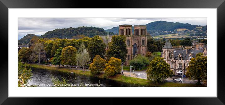 Inverness Cathedral in Scotland, UK Framed Mounted Print by Chris Dorney