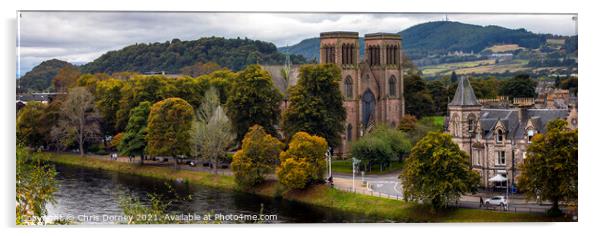 Inverness Cathedral in Scotland, UK Acrylic by Chris Dorney