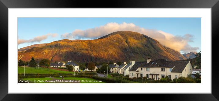 Ben Nevis Viewed from Fort William in the Scottish Framed Mounted Print by Chris Dorney