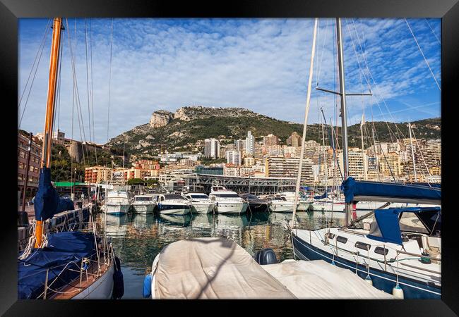Port in Principality of Monaco Framed Print by Artur Bogacki