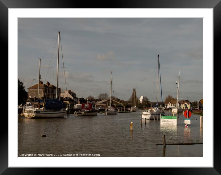 A Very High Tide in Rye Framed Mounted Print by Mark Ward