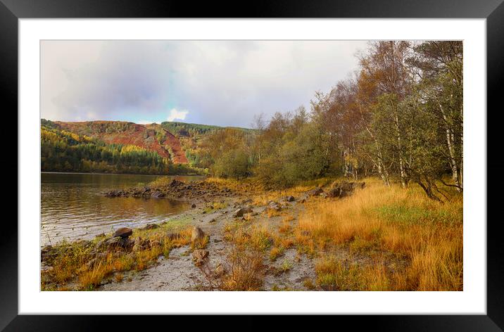 Autumnal Thirlmere Lake Framed Mounted Print by Ceri Jones