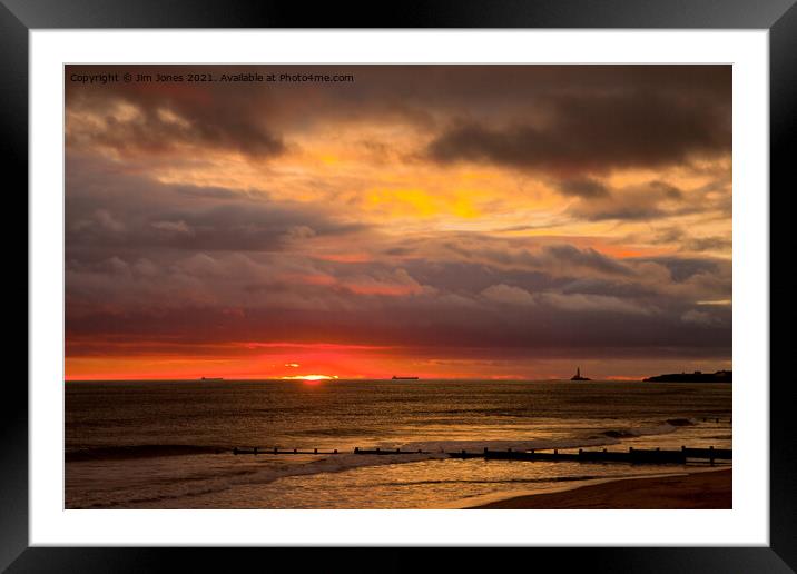 The Colours of Sunrise Framed Mounted Print by Jim Jones