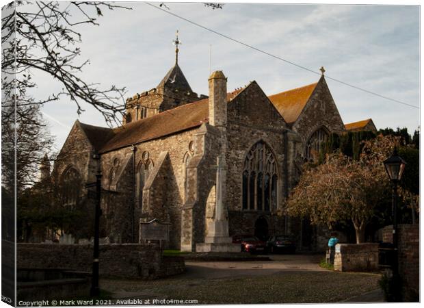 Church of St Mary in Rye Canvas Print by Mark Ward