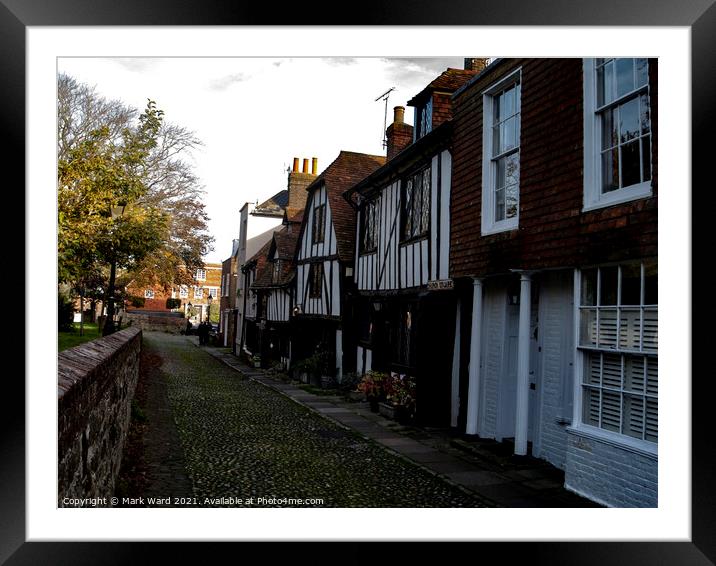 Chuch Square in Rye  Framed Mounted Print by Mark Ward