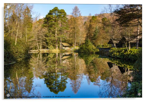 Hobsons Tarn Reflections, Langdale, Cumbria Acrylic by Photimageon UK