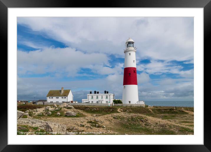 Portland Bill Lighthouse Framed Mounted Print by Hannah Temple