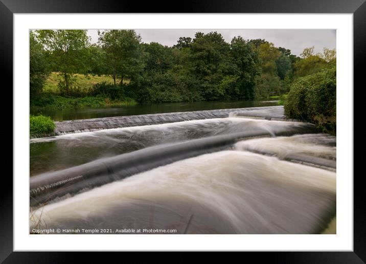 Stepped Weir Framed Mounted Print by Hannah Temple