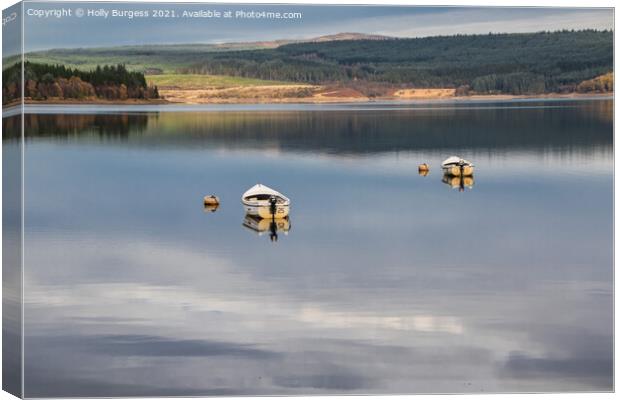 Kielder, Forest,Home to England's largest forest and the biggest man-made lake in Northern Europe, Kielder Water & Forest Park is a playground for cyclists, walkers Canvas Print by Holly Burgess