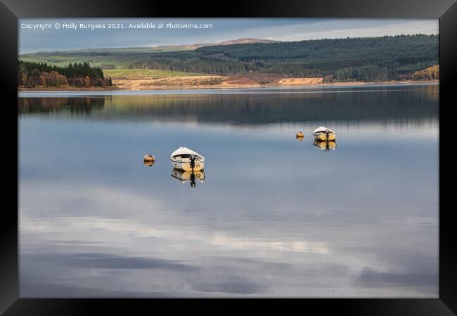 Kielder, Forest,Home to England's largest forest and the biggest man-made lake in Northern Europe, Kielder Water & Forest Park is a playground for cyclists, walkers Framed Print by Holly Burgess