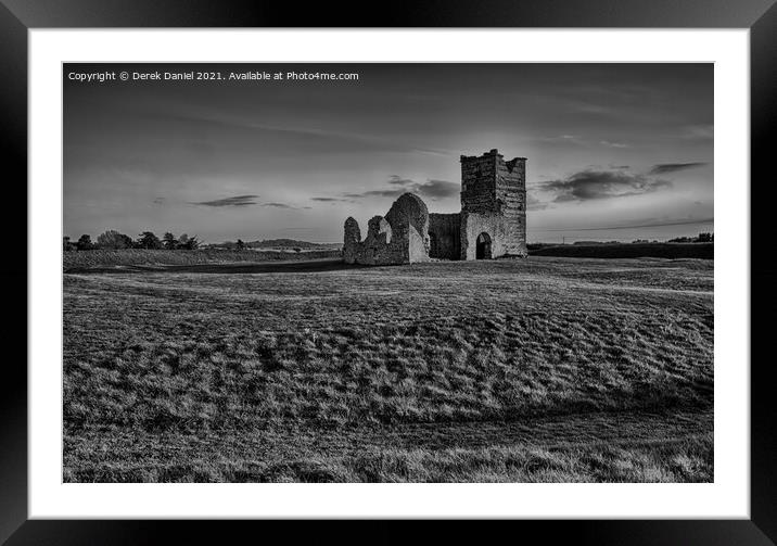 Knowlton Church, Wimborne, Dorset Framed Mounted Print by Derek Daniel