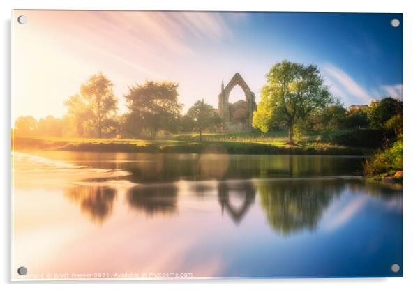 Bolton Priory Acrylic by Brett Gasser