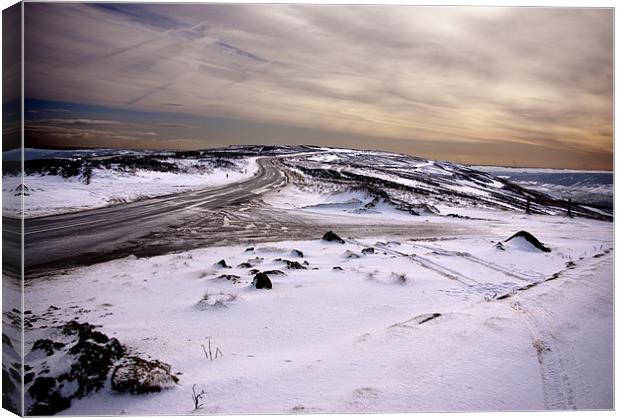 Winter on the Moors Canvas Print by Trevor Kersley RIP