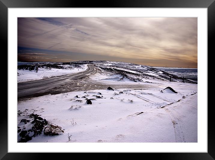 Winter on the Moors Framed Mounted Print by Trevor Kersley RIP