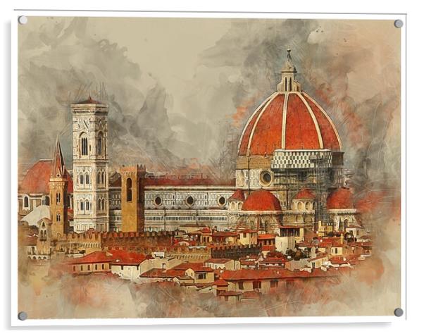 Florence Cathedral Duomo Acrylic by Brian Tarr