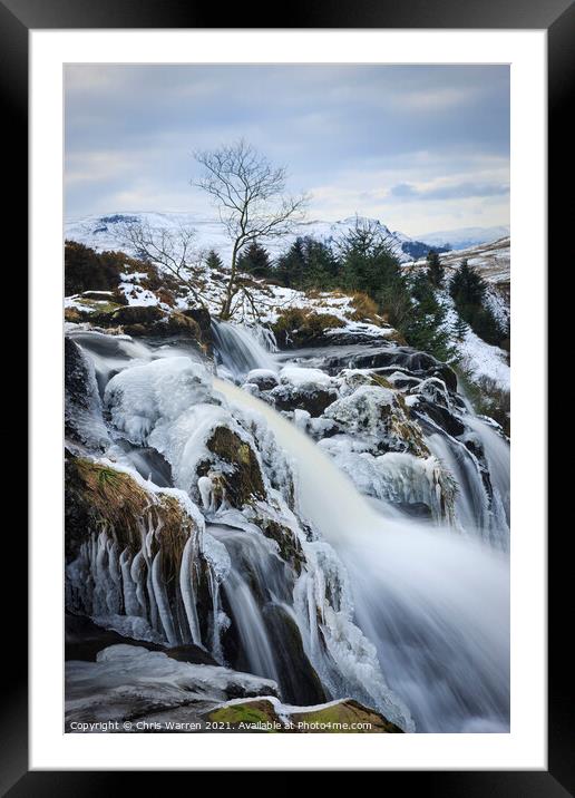 Endrick Falls Loup of Fintry Scotland Framed Mounted Print by Chris Warren