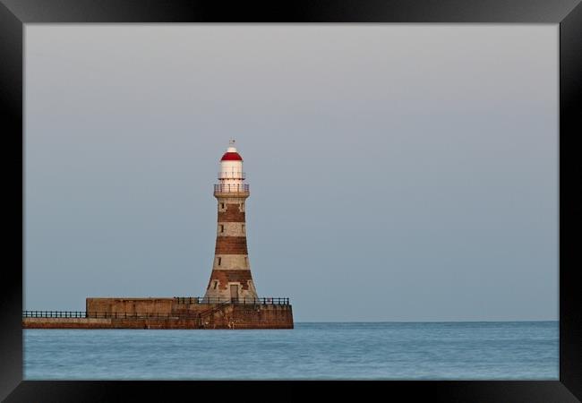 Roker Pier and Lighthouse Framed Print by Rob Cole