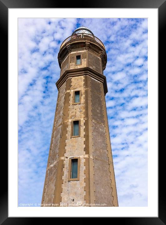 Capelinhos Lighthouse Framed Mounted Print by Margaret Ryan